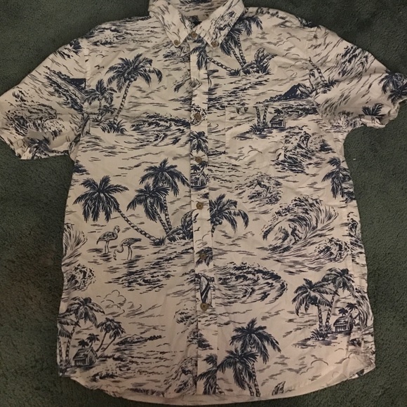 Graphic button down American Eagle shirt
