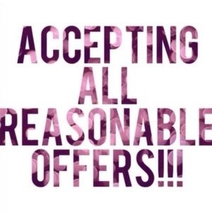 Make a reasonable offer and I'll accept