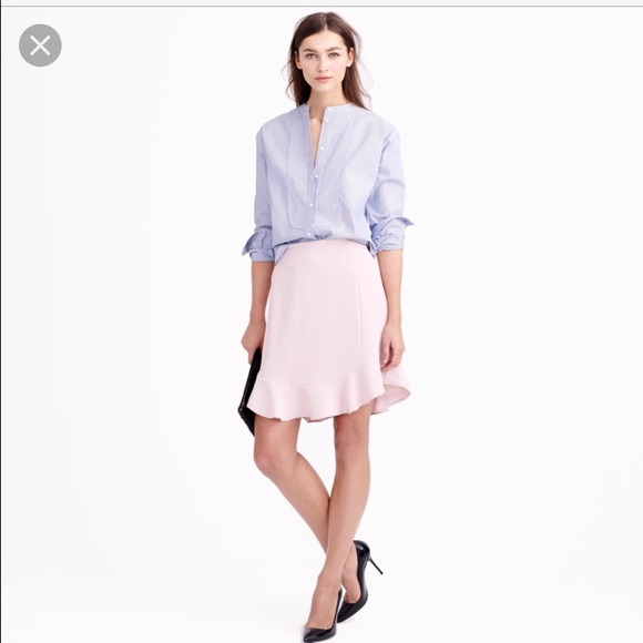 J. Crew Pale Pink Trumpet Skirt | sz 2 | NWT