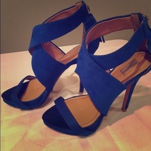 Blue ZARA heels