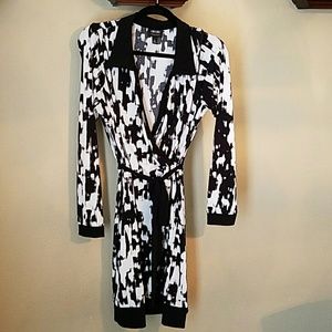 Nicole Miller Faux Wrap Dress