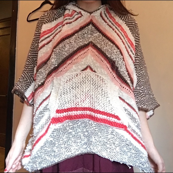 Free people knit poncho
