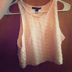 Light pink forever 21 crop top