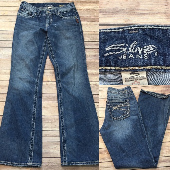 Silver Jeans Denim - 💫Sz 28 Silver Jeans Suki Bootcut Distressed Jeans