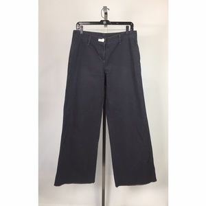 Sonia Rykiel Wide Leg Gray Blue Flare Pants 42/8