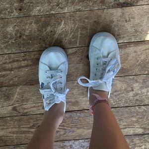 Cute Butterfly Half Sneakers with Slight Platform