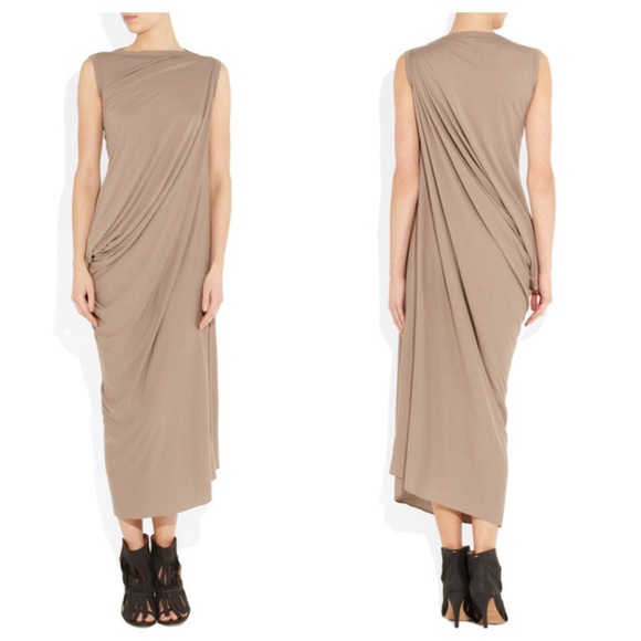 ✖️SOLD✖️Rick Owens Lilies Side Drape Maxi Dress 40 - Picture 6 of 6