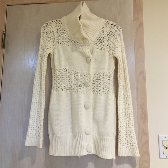 Bcbg girls long sweater cardigan