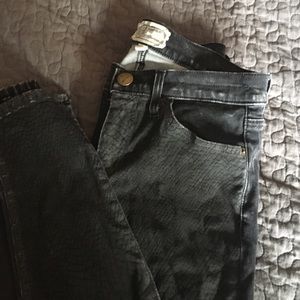 Current/Elliot 27 snake print black skinny jeans