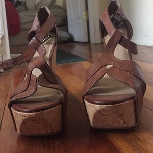 Open toe wedges