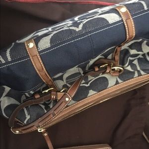 Coach bag with wallet