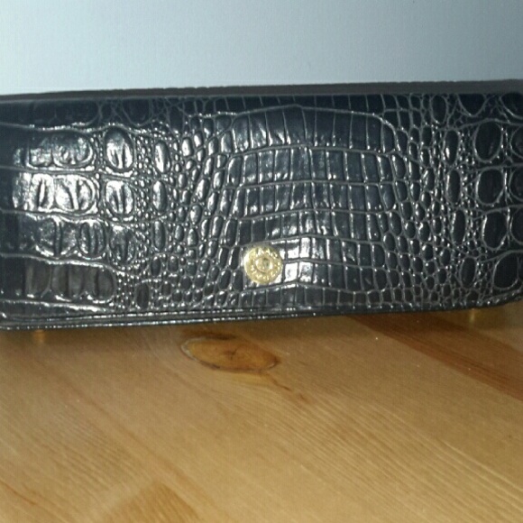 Faux Snakeskin Clutch