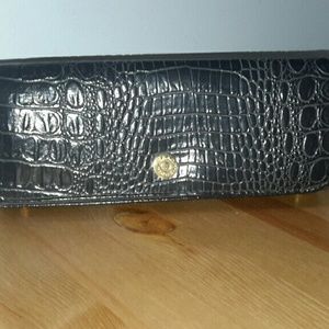 Faux Snakeskin Clutch