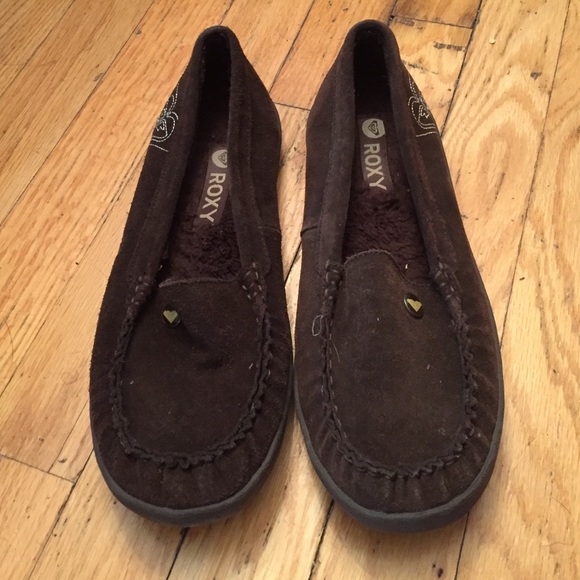 Brown Roxy moccasins