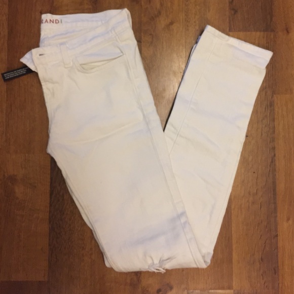 NEW J Brand white pencil leg destroyed knee - Picture 4 of 8