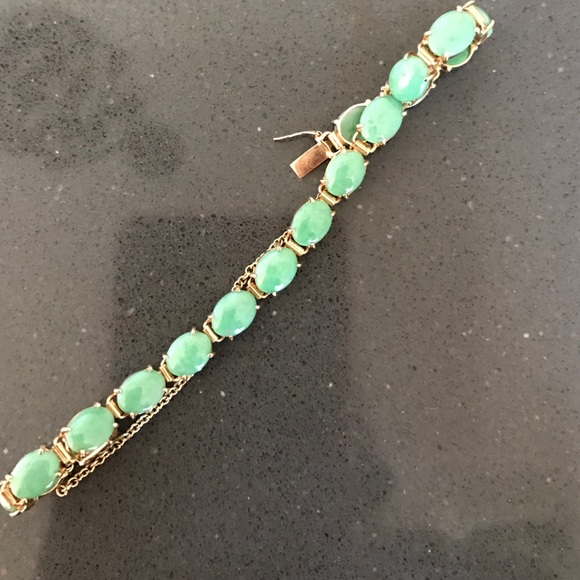 jade & gold bracelet