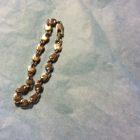 Gold multicoloured gemstone bracelet - Picture 3 of 3