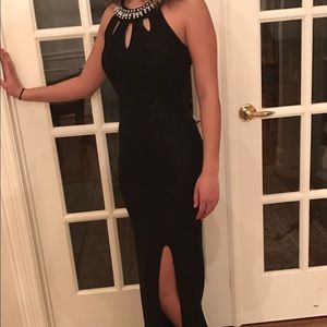 Formal, black gown