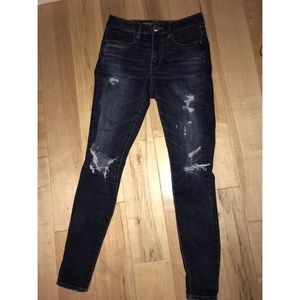 American Eagle ripped skinny jeans