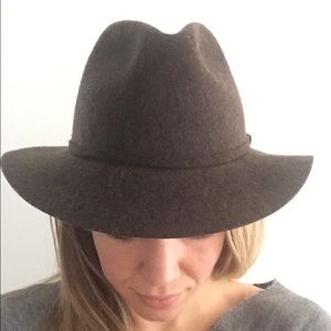 J. Crew Felt Hat in Dark Brown