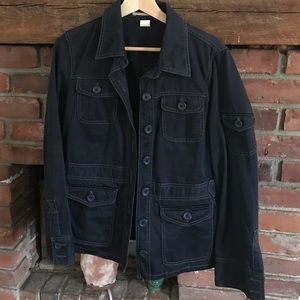JCrew navy button down jacket