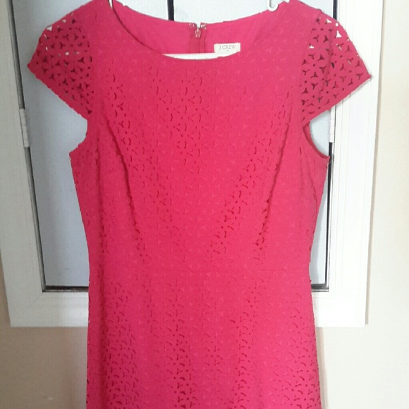 J. Crew Hot Pink  Dress