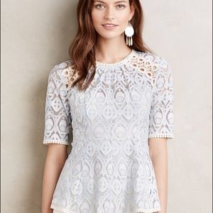 🎉🦋🌸HP🎉🎀💙Anthropologie Top