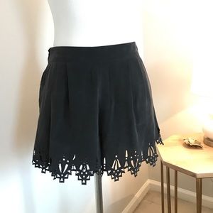 Washable silk cutwork short by Gypsy05, size S new