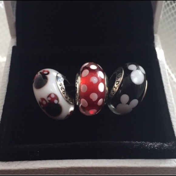 Pandora Disney Muranos Charm Minnie & Mickey