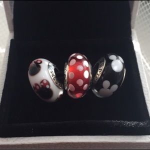Pandora Disney Muranos Charm Minnie & Mickey