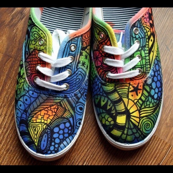Hand painted sneakers!