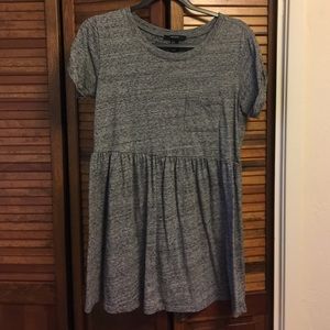 Heathered grey babydoll shirt