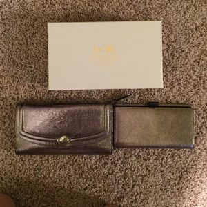 Coach wallet with checkbook holder