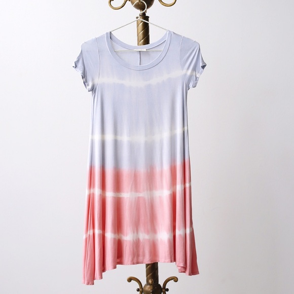 Cute pink & blue T-shirt dress!!!