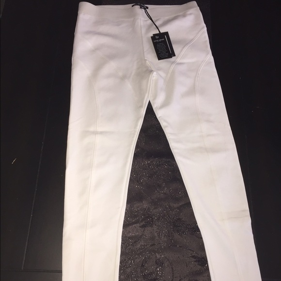 David Lerner coated Fulton ankle leggings