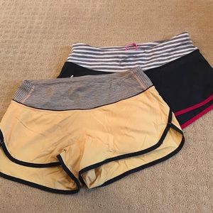 Lululemon speed shorts. 2 pair size 6