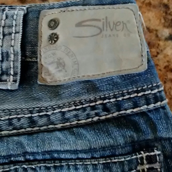 Mens silver jeans Gordie flap