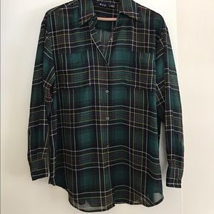 GAP Plaid Button Down