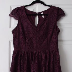 Purple Lace Dress