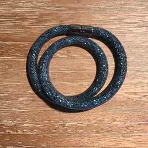 Swarovski Crystal double loop bracelet.