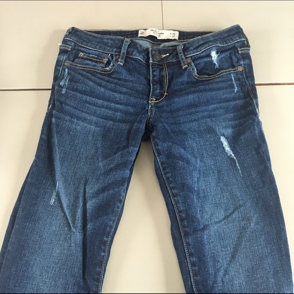 Medium wash distressed jeans