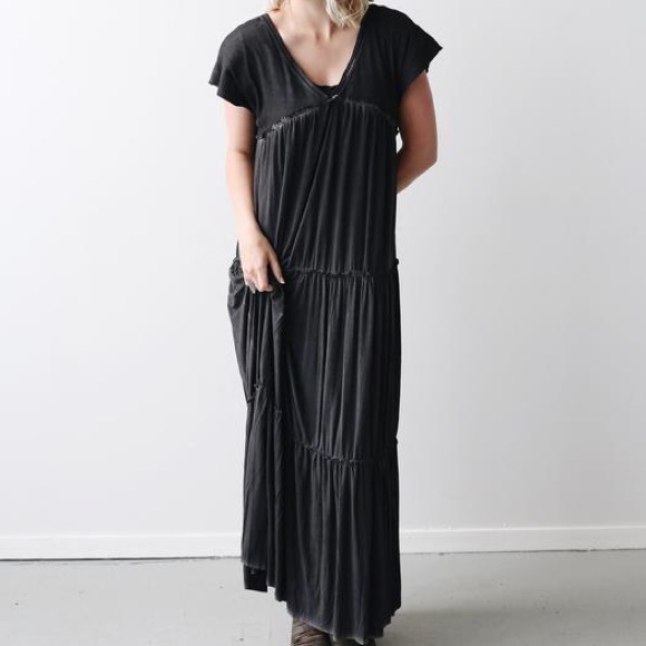 Black maxi dress