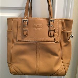 Authentic Tan Coach Purse