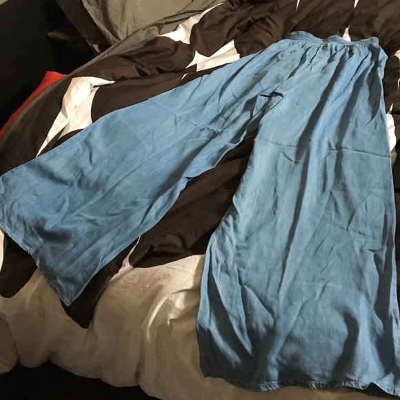 Light blue palazzo pants