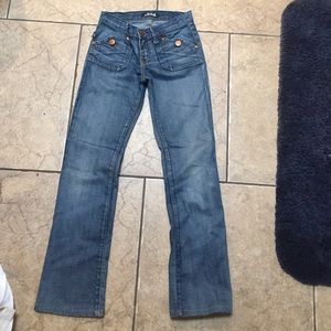 Rock & Republic Scorpion Utility Flare Jeans Sz 25