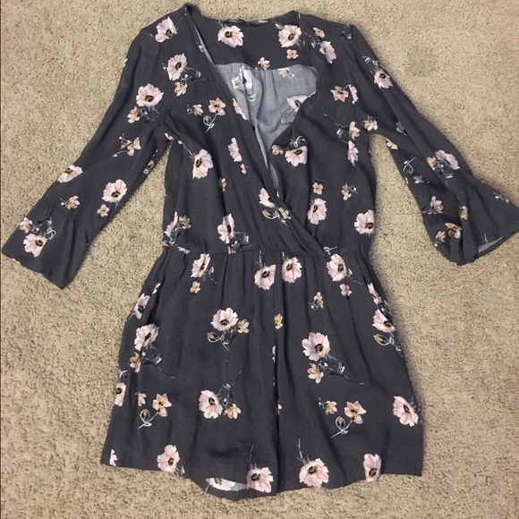 Summer flower romper.