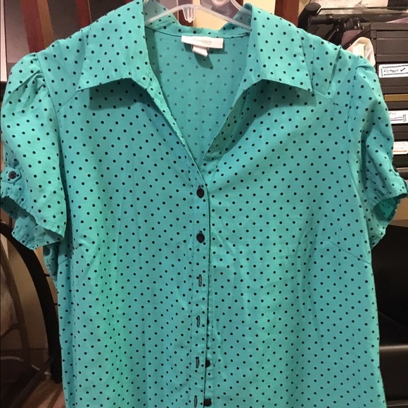 Polka dot blouse
