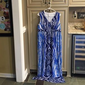 Chicos Blue Maxi Dress
