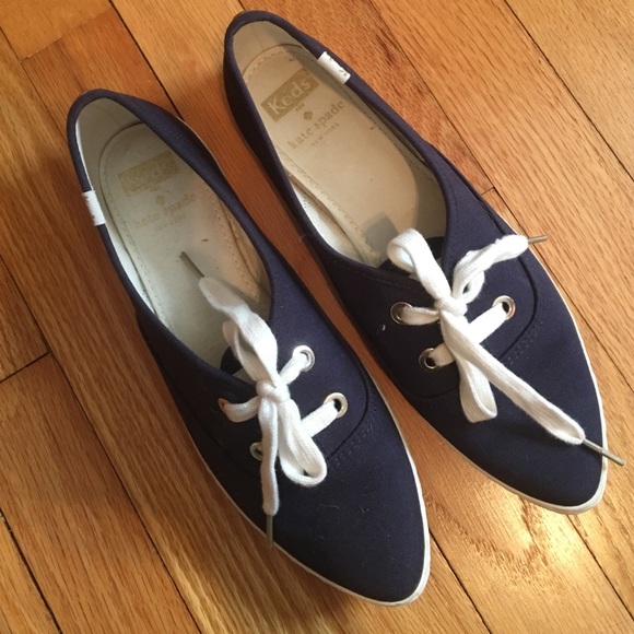 Kate Spade for Keds blue sneakers