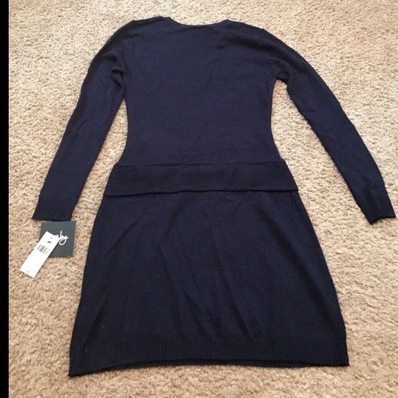 Navy sweater dress - Picture 2 of 3